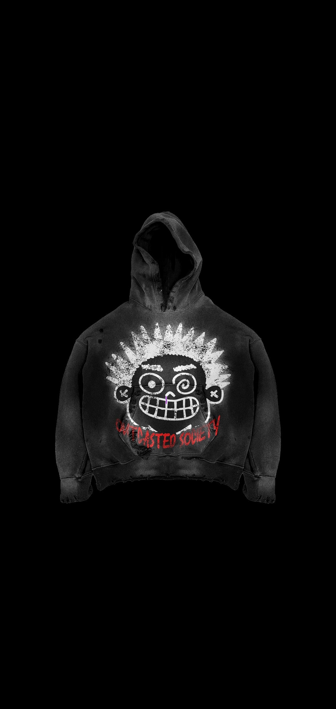 Outcasted Society Distressed Hoodie